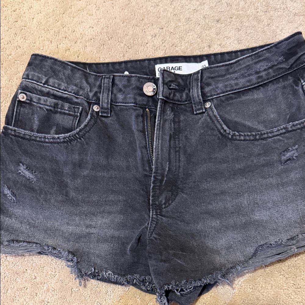 Garage Women's Dark Gray Jean Shorts